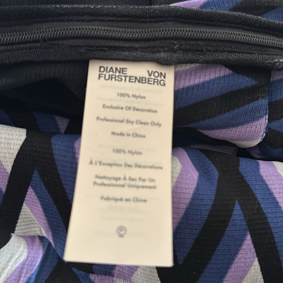 Diane Von FURSTENBERG Rilynn Mesh faux-wrap midaxi dress M - Picture 9 of 12